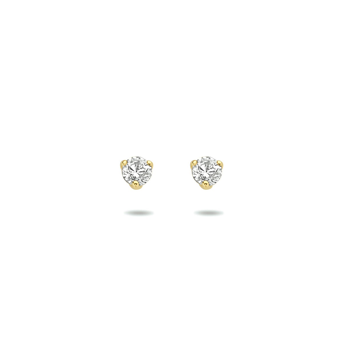 Ohrstecker Zirkonia 14K Gelbgold