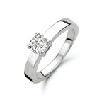 ring zirkonia zilver gerhodineerd