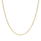 collier massief 3,2 mm 45 cm Silgold (geel met zilverkern)