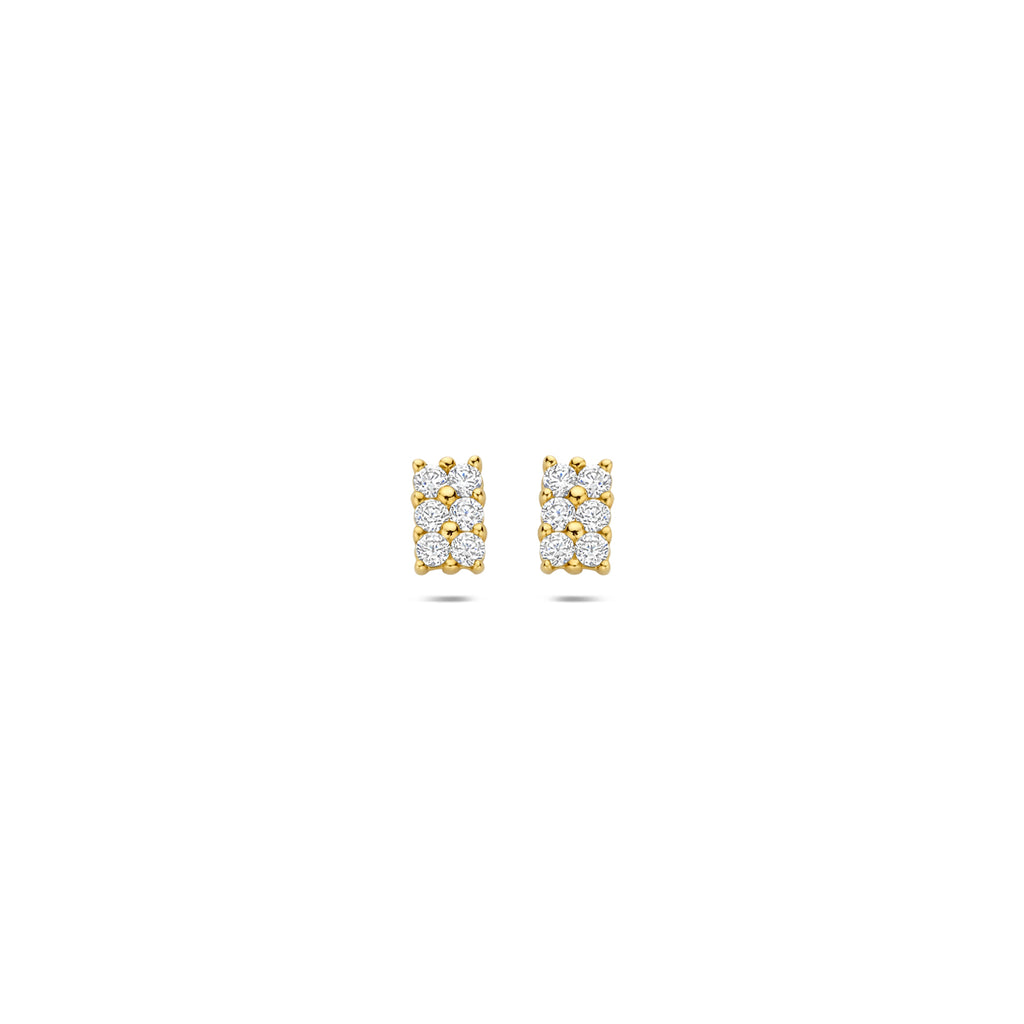 Ohrstecker Zirkonia 14K Gelbgold