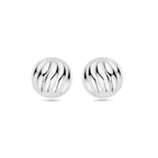 Ohrstecker 14,5 mm rhodiniertes Silber