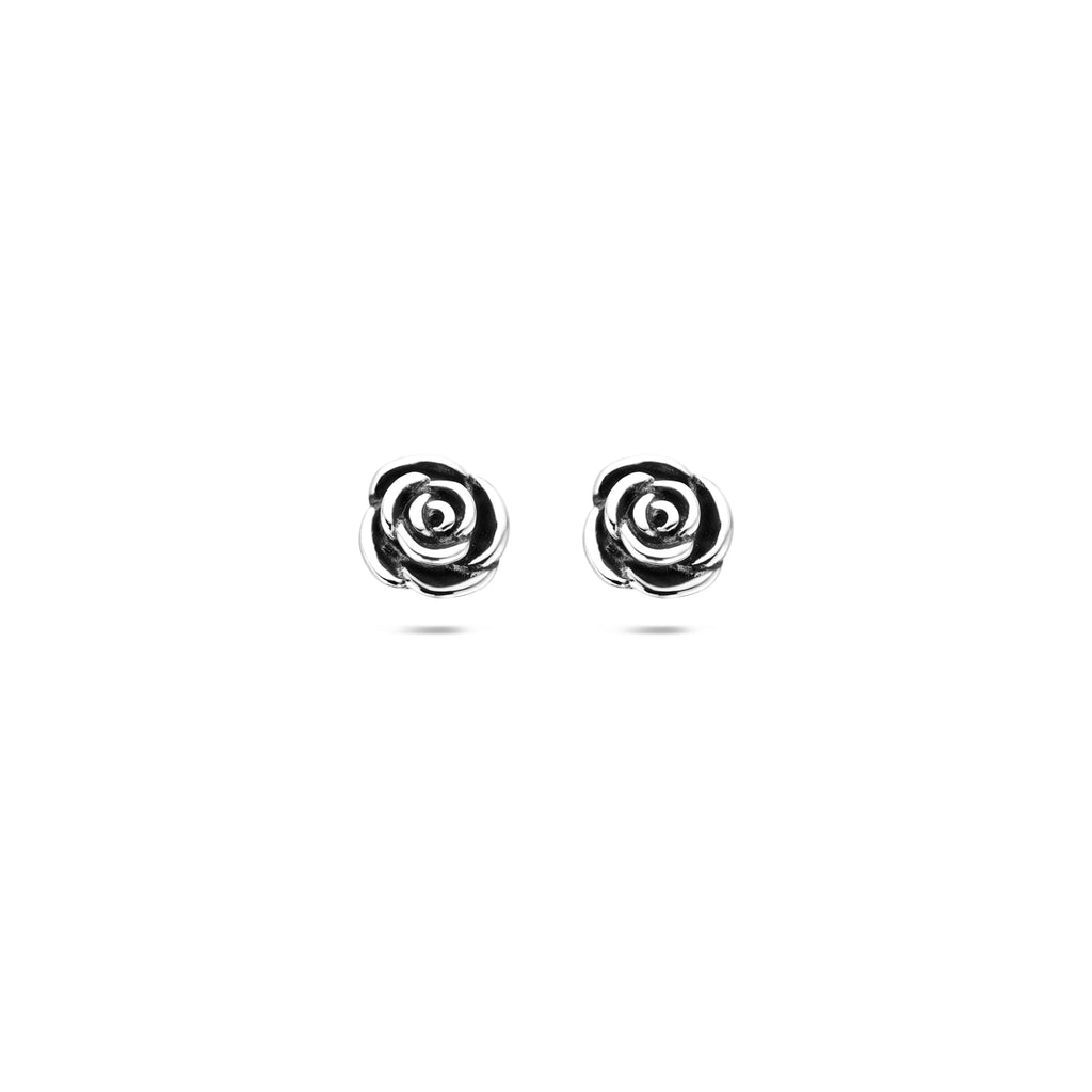 Ohrstecker Oxi Rosé 5,8 mm Silber oxidiert