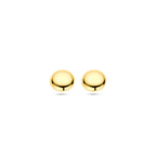 9 Karat Ohrstecker Halb-Kugel 6 mm 9K Gelb
