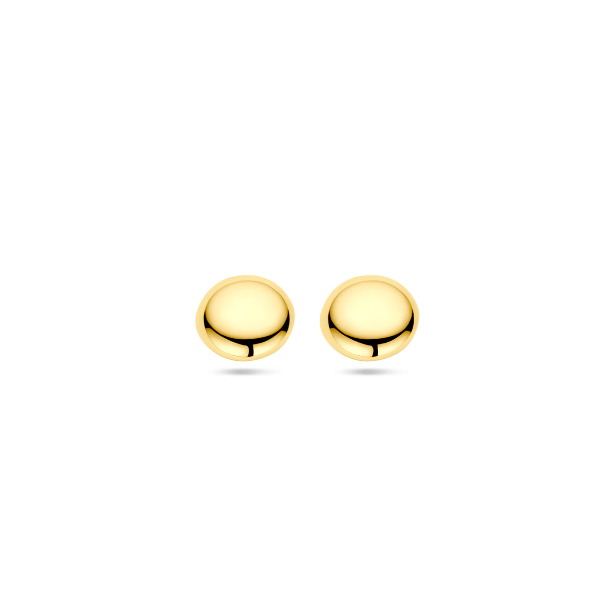 9 Karat Ohrstecker Halb-Kugel 6 mm 9K Gelb