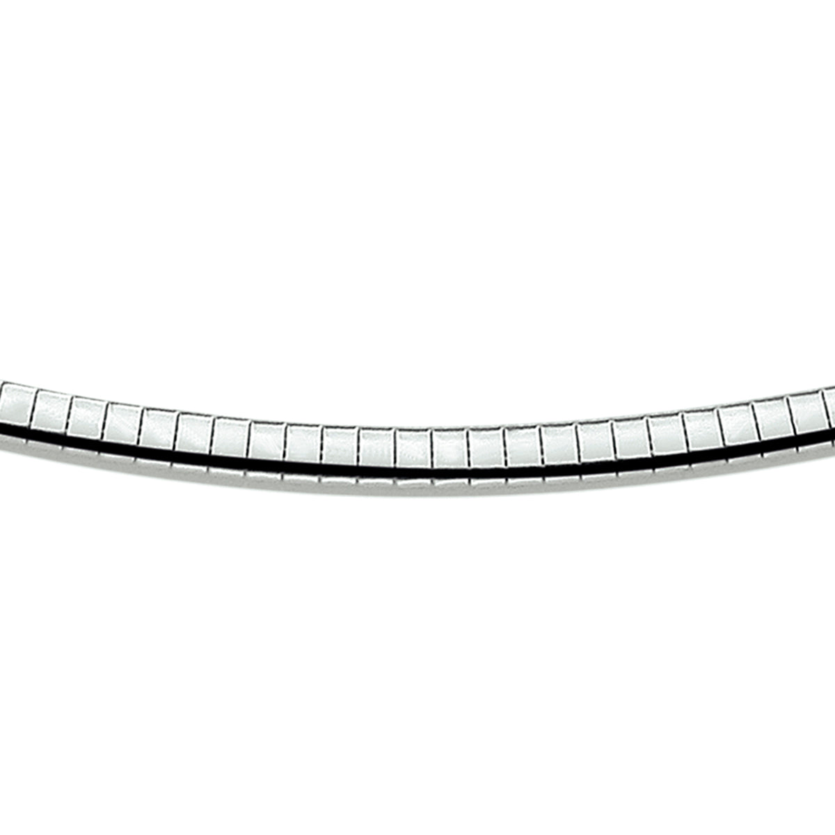 omega bol 4,0 mm zilver gerhodineerd