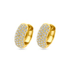 klapoorringen zirkonia 16 mm 1 micron zilver verguld (geel)