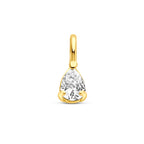 hanger zirkonia 8,5 mm 14K geelgoud