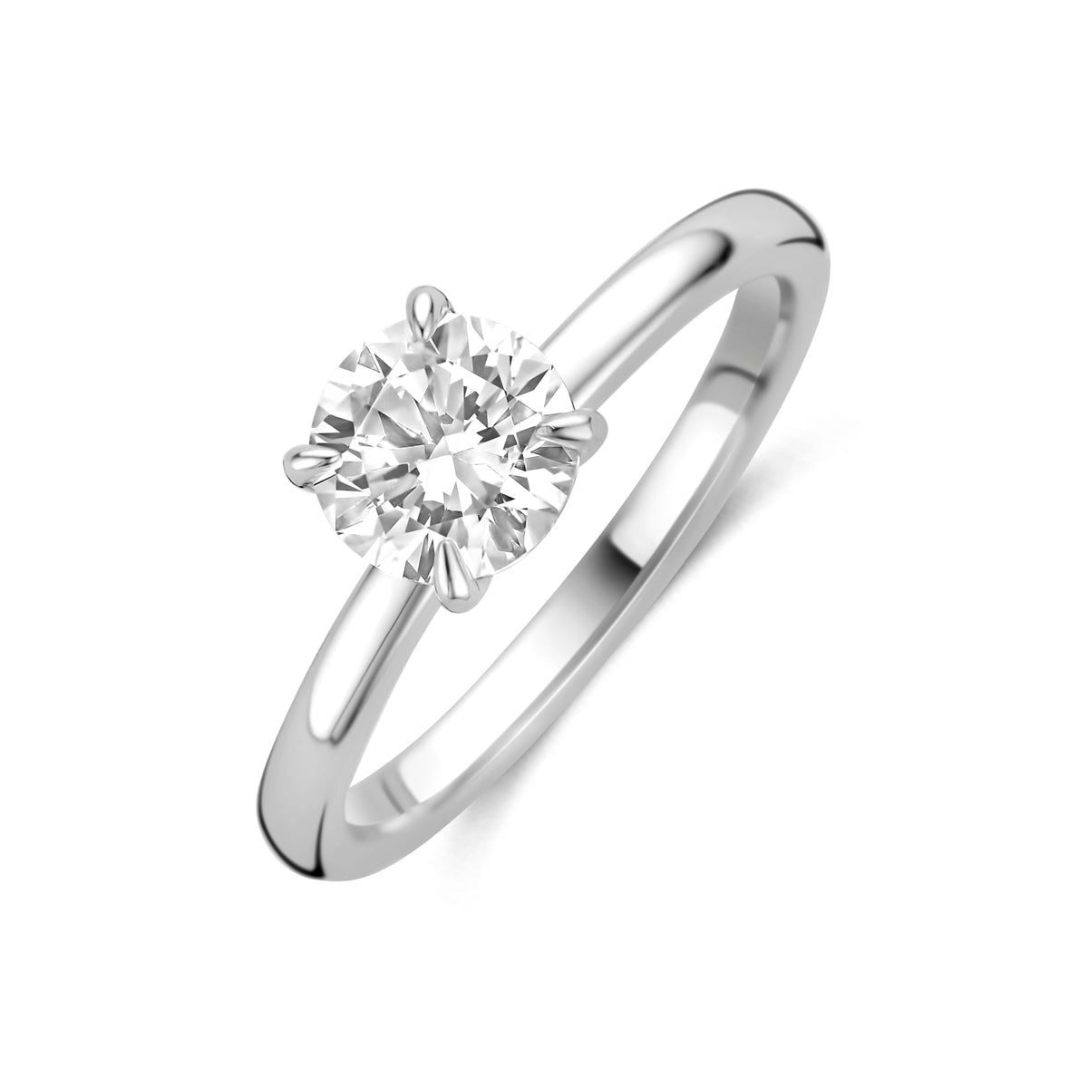 Ring Zirkonia Silber rhodiniert