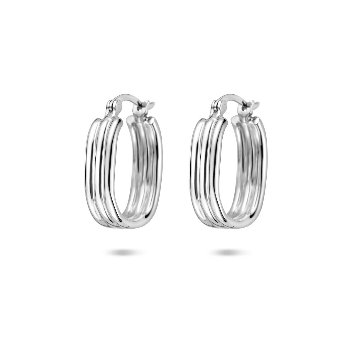oorringen 17 mm zilver gerhodineerd