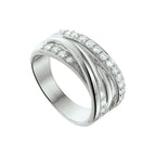 ring zirkonia zilver gerhodineerd