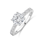 Ring Zirkonia Silber rhodiniert