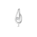 hanger zirkonia poli/mat zilver gerhodineerd