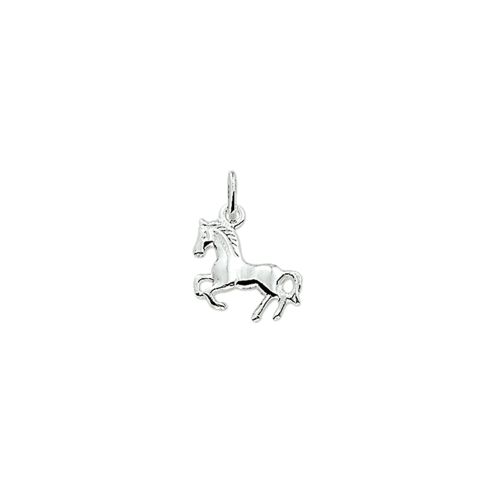 hanger paard zilver gerhodineerd