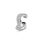 ear cuff zirkonia 12,5 mm zilver gerhodineerd