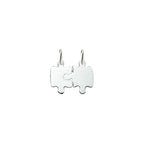 Bruchplatte Puzzle 16 mm rhodiniert Silber