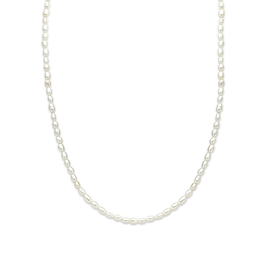 Halskette Perlen 3,2 mm 40 + 5 cm 14K Gelbgold