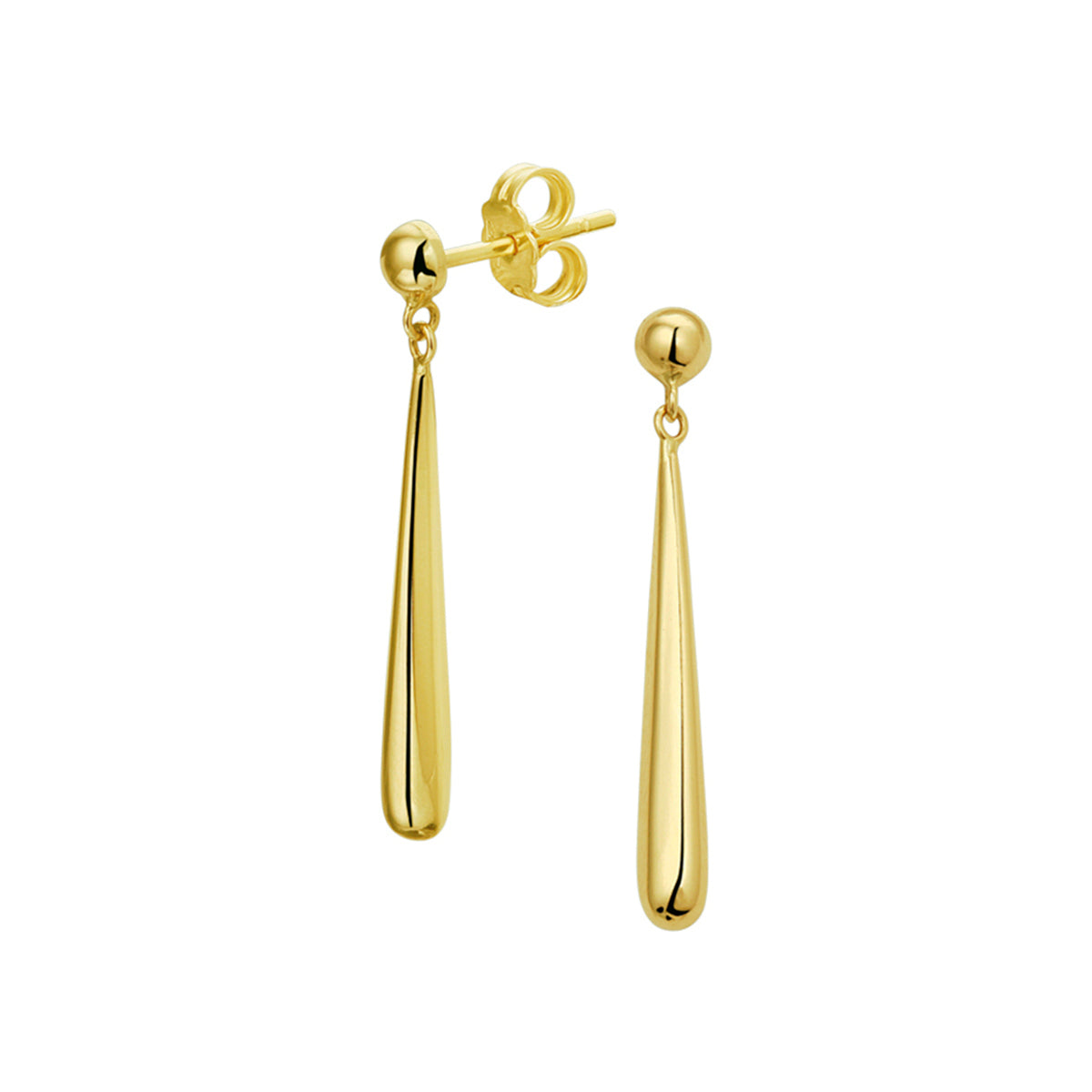 oorhanger druppel 14K geelgoud - druppel/komma/pegel
