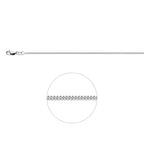 gourmette 1,4 mm zilver wit