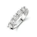 ring zirkonia zilver gerhodineerd