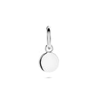 Ohrring einzeln 13 mm Silber rhodiniert