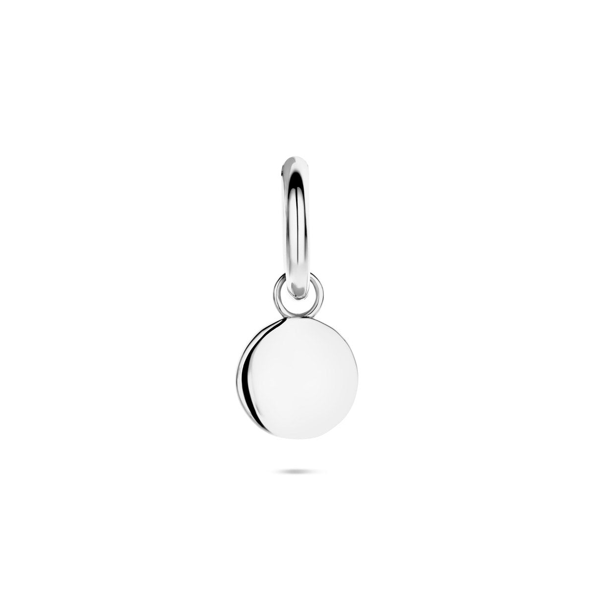 Ohrring einzeln 13 mm Silber rhodiniert