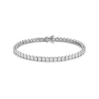 tennisarmband zirkonia 3,8 mm zilver gerhodineerd