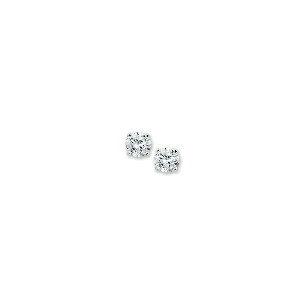 Ohrstecker Zirkonia Silber rhodiniert