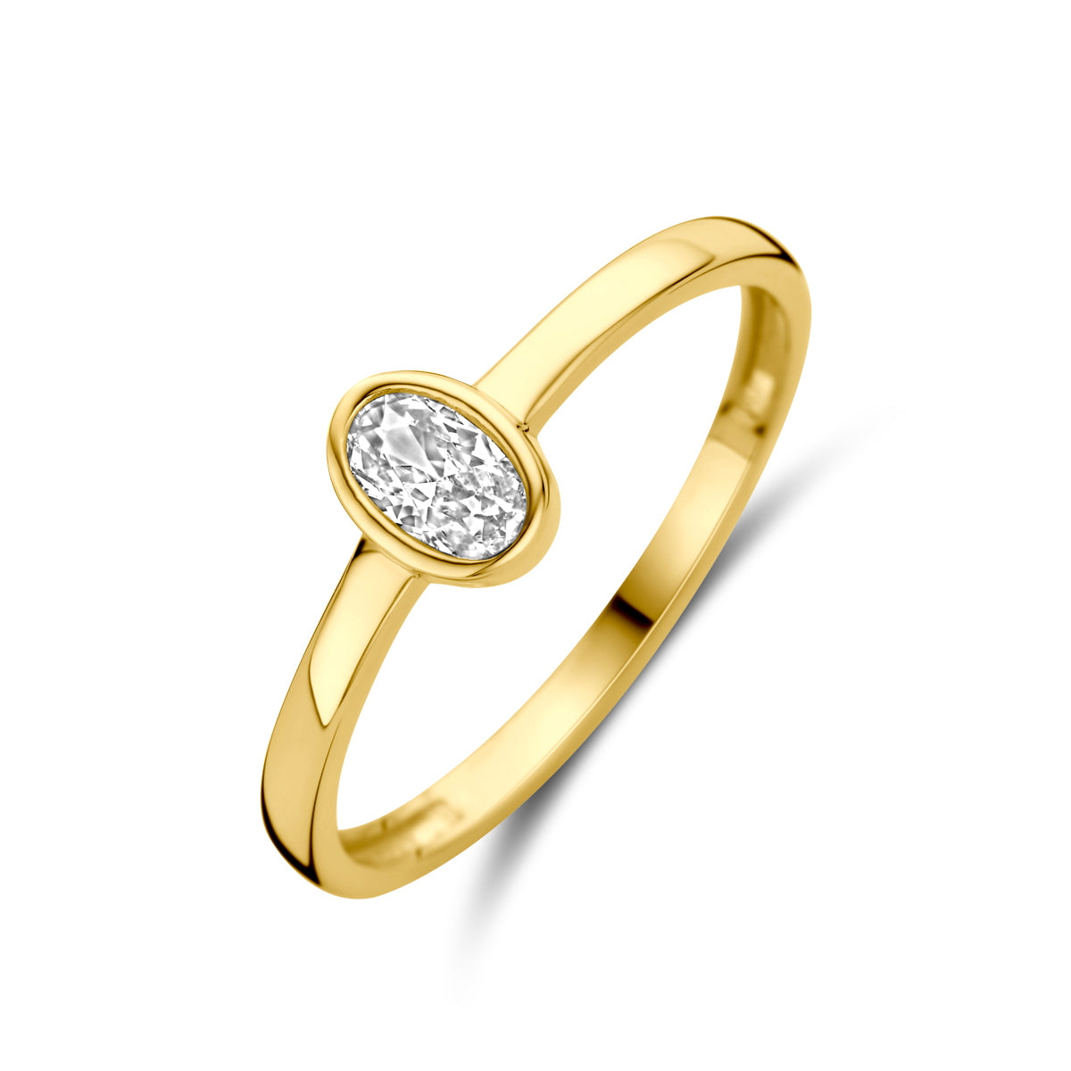 Ring Zirkonia 14K Gelbgold