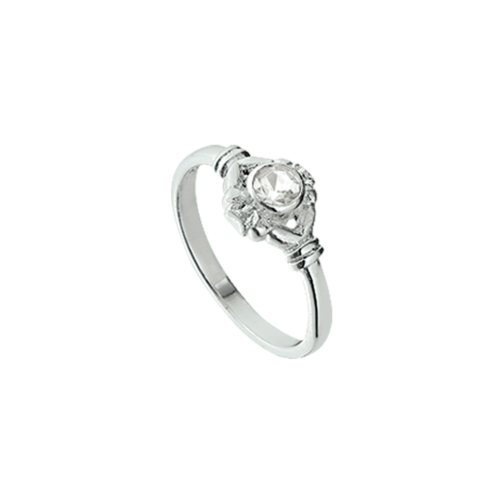 Ring Strass Silber weiß