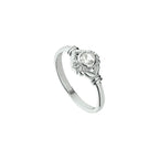Ring Strass Silber weiß