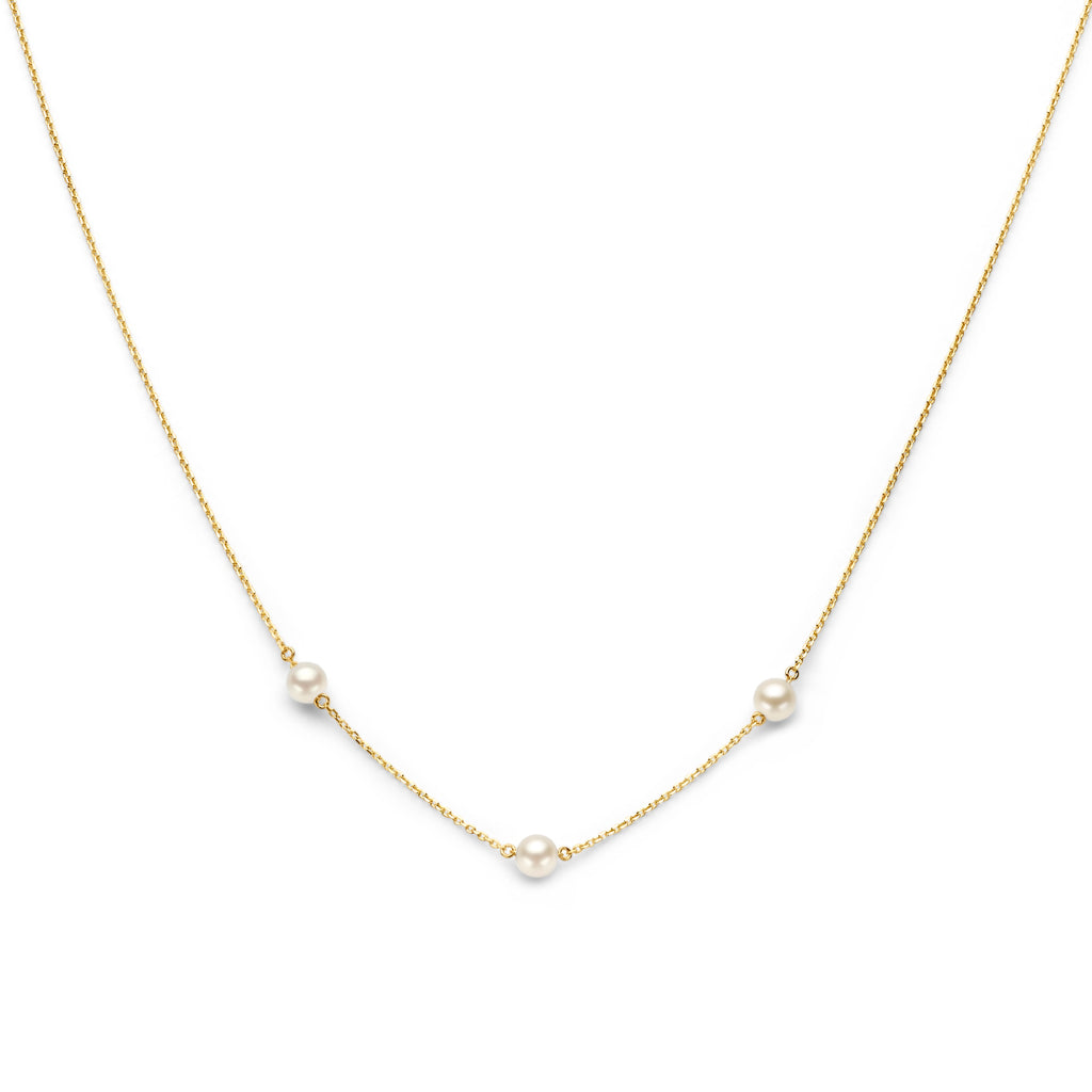 collier parel 40 ��� 42 ��� 44 cm 14K geelgoud
