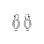 oorhangers zirkonia zilver gerhodineerd