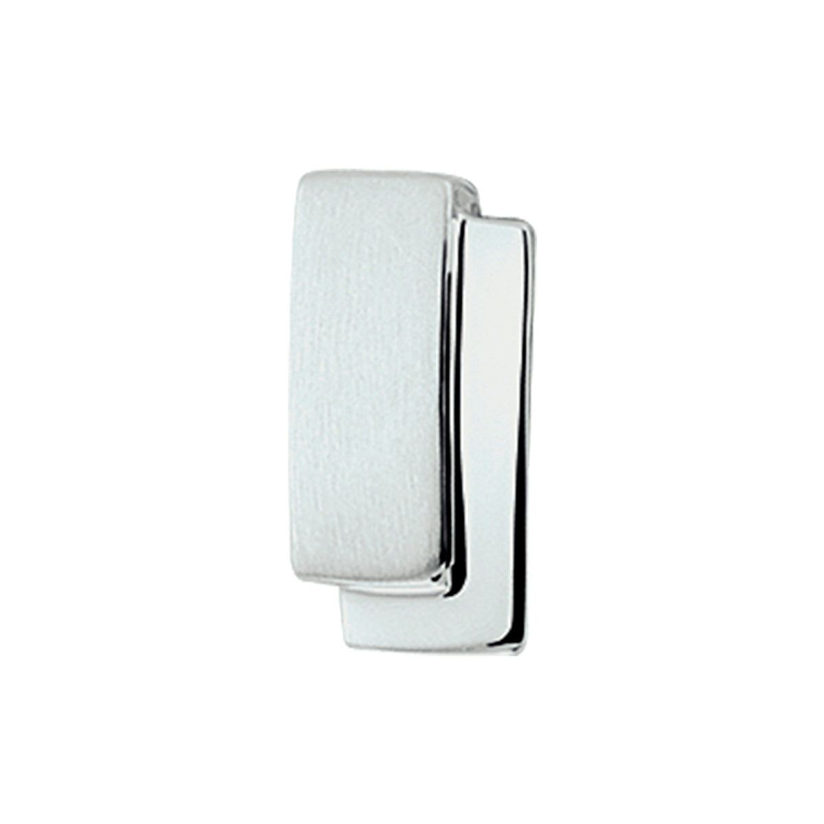 hanger poli/mat zilver gerhodineerd