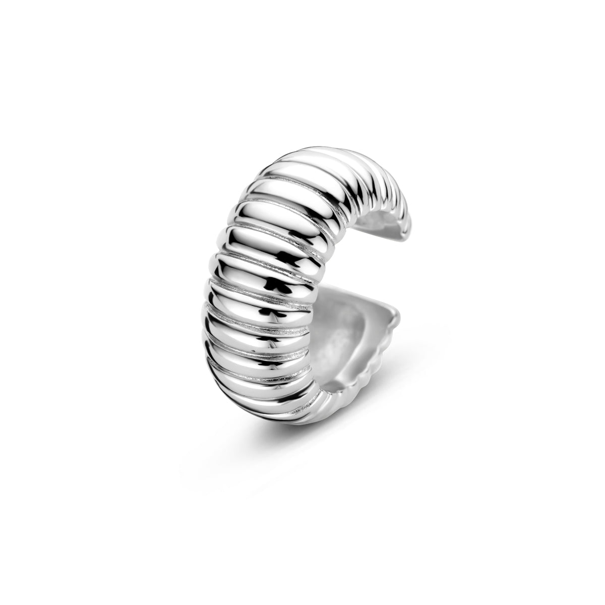 ear cuff 14 mm zilver gerhodineerd