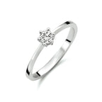 ring zirkonia 14K witgoud