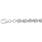koord massief 5 mm zilver wit