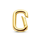 connector paperclip 16 mm 14K geelgoud