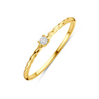 Ring Zirkonia 14K Gelbgold