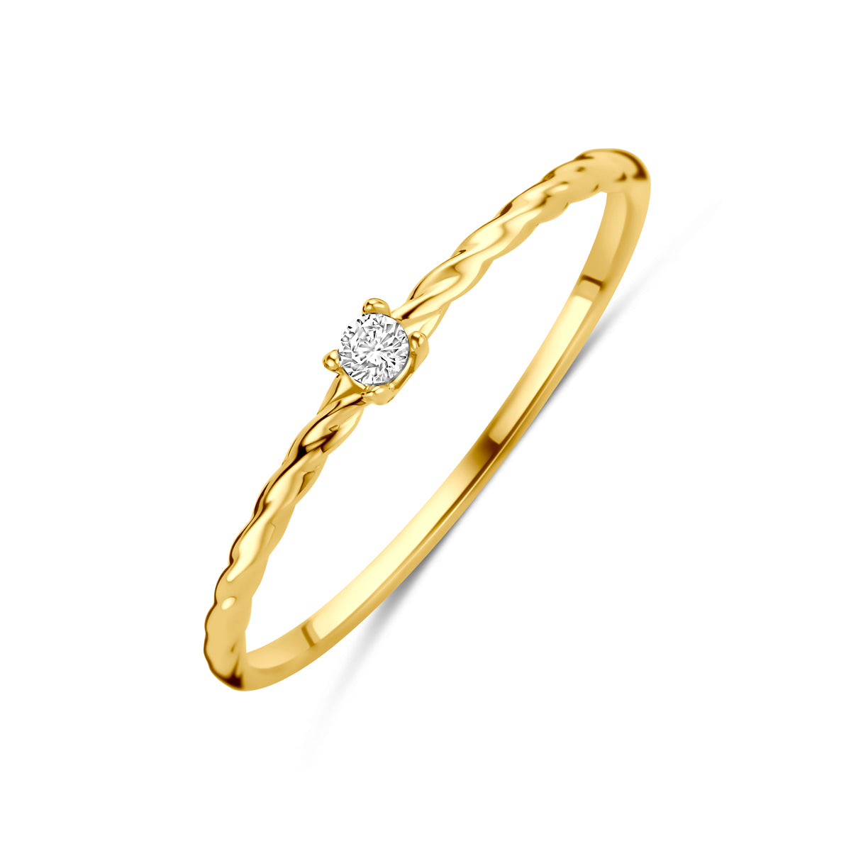 Ring Zirkonia 14K Gelbgold
