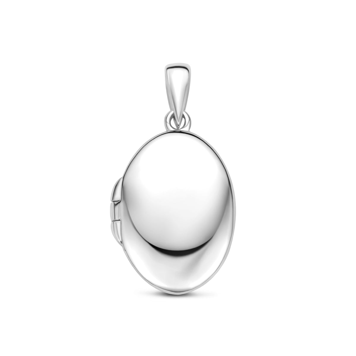 medaillon ovaal 16 mm zilver gerhodineerd