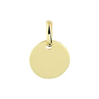 graveerhanger rondje 14K geelgoud