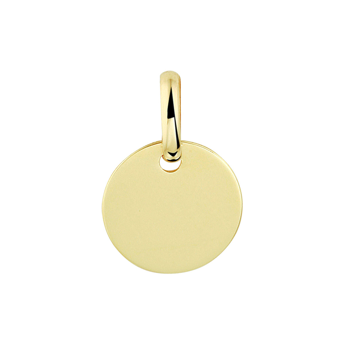 graveerhanger rondje 14K geelgoud