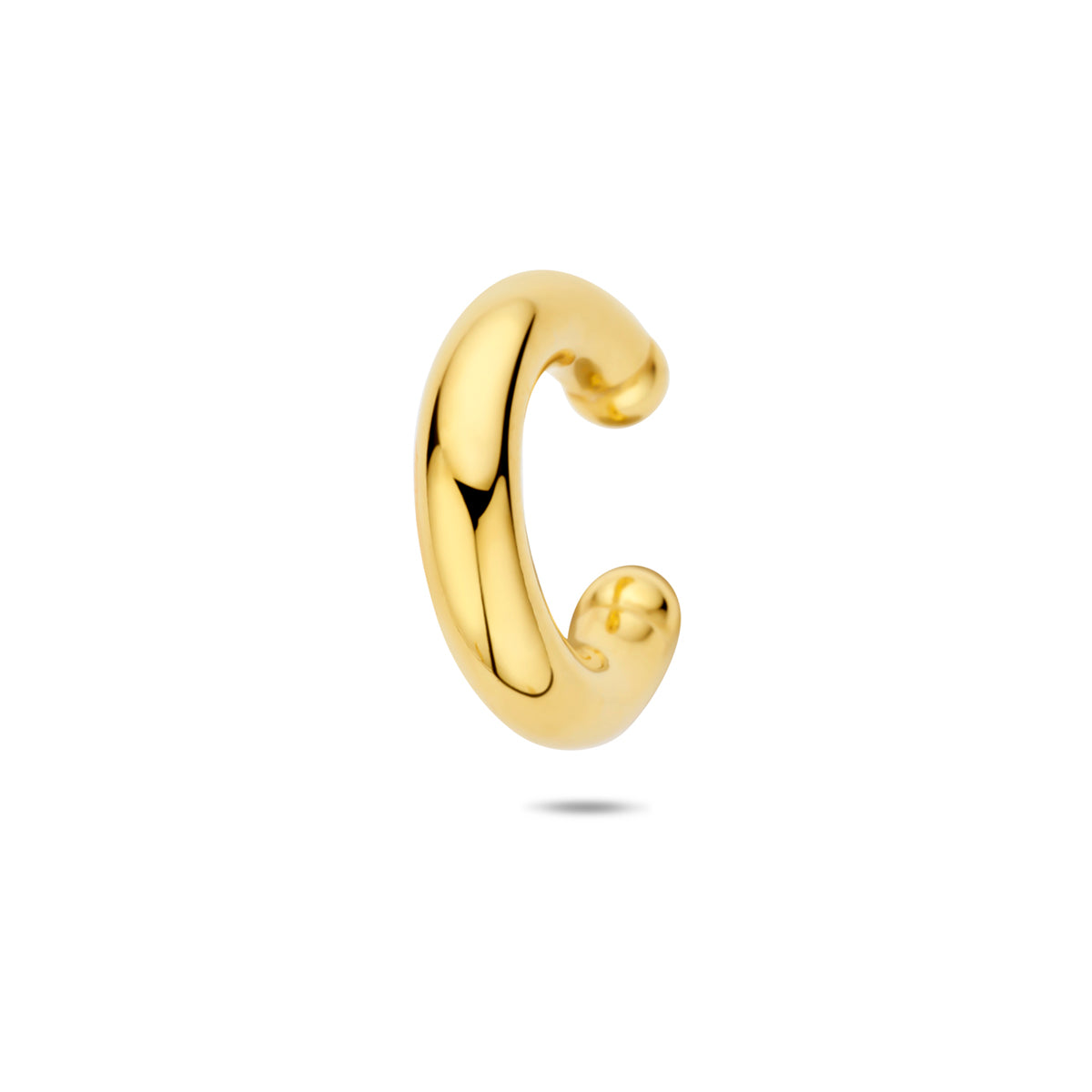 ear cuff 18 mm 1 micron zilver verguld (geel)