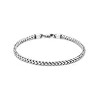 Armband oxidiert matt 20 cm Silber oxidiert