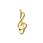 hanger muzieksleutel 14K geelgoud