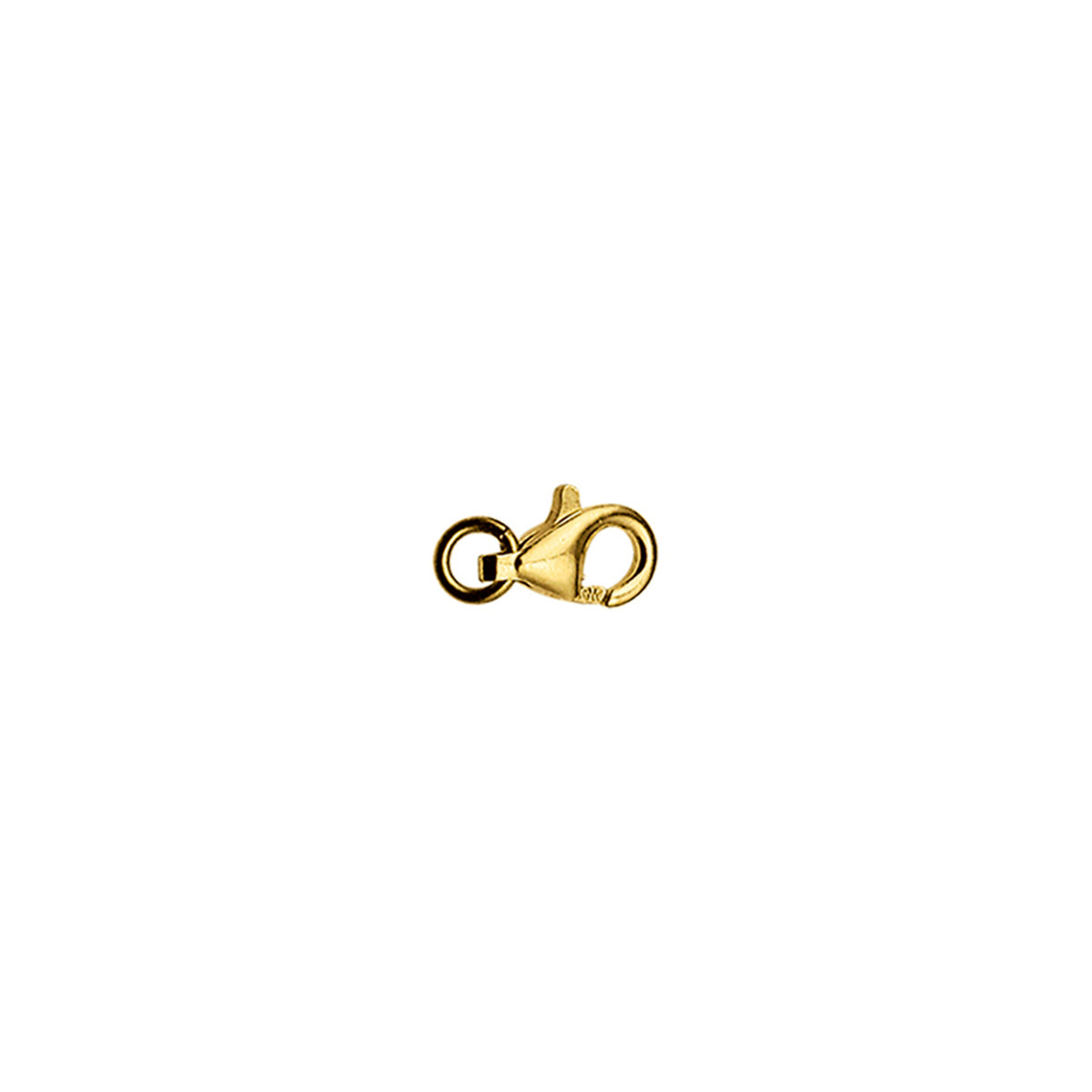 karabijnhaak 8 mm 14K geelgoud