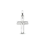 Anhänger Kreuz Zirkonia Silber rhodiniert