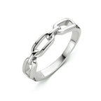 Ringglied Silber rhodiniert