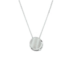 Halskette Zirkonia Poly/matt 41 + 4 cm Silber rhodiniert
