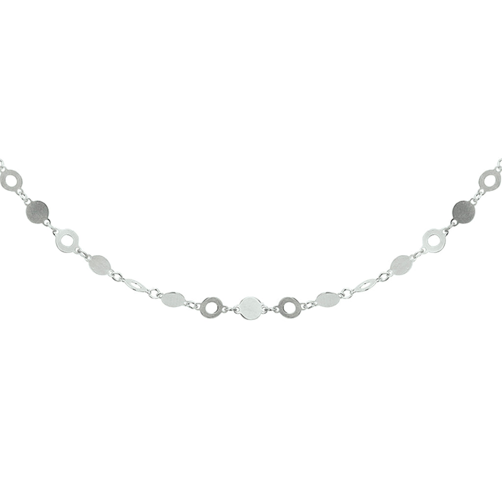 Halskette 4,0 mm 40 + 4 cm Silber rhodiniert